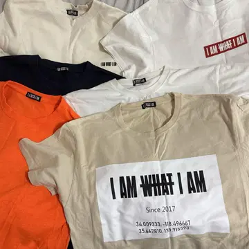 I AM WHAT I AM 티셔츠 6종 세트 아타에 신지로