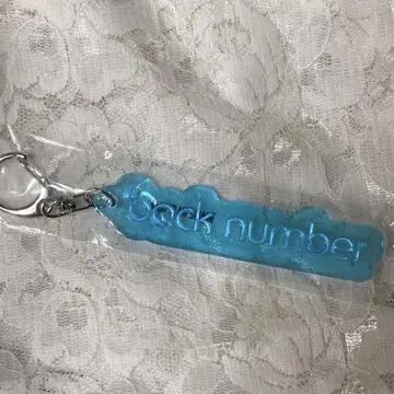 back number 랜덤 PVC 리플렉터 키링