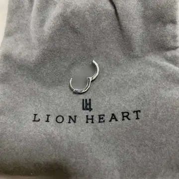 LION HEART 실버 후프 귀걸이 한쪽 귀용