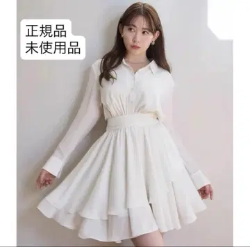 그녀의 입술과 무르시아 시폰 셔츠 드레스