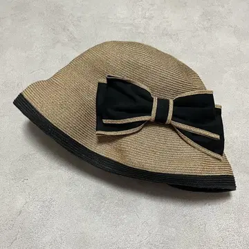 TO BE CHIC 리본 스트로우 햇 밀짚모자