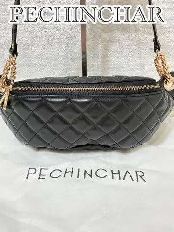 스콧 클럽 PECHINCHAR 바디백 퀼팅 블랙