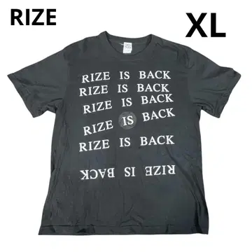 RIZE IS BACK 밴드 티셔츠 XL 투어 T 2017 블랙 블랙