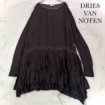 DRIES VAN NOTEN 시어 컷오프 원피스 티셔츠