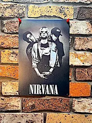양철 간판 NIRVANA 닐바나 커트 코베인 포스터 HR0032