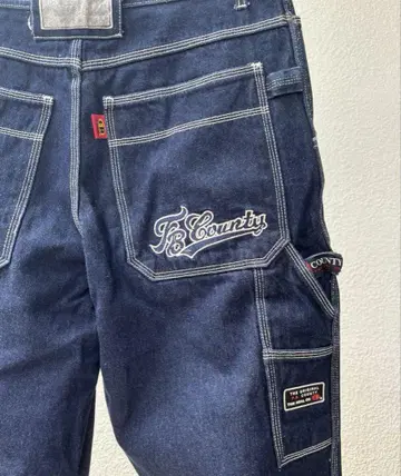 90s FB county 카고 데님 청바지 페인터 팬츠 서해안