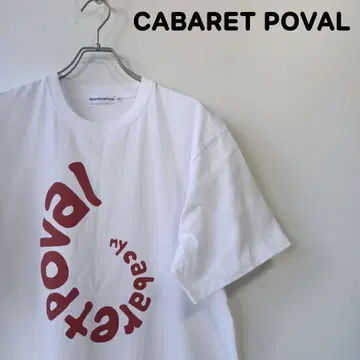 CABARET POVAL 캬바레 포바르 프린트 티셔츠
