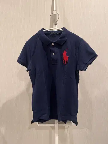 폴로 랄프 로렌 여성용 피케 셔츠 포니 자수 XS 얼룩