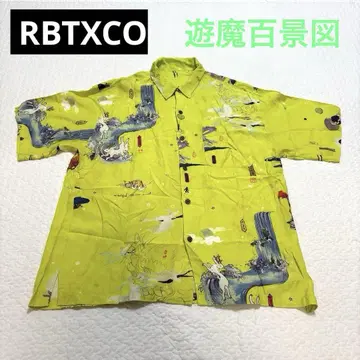 RBTXCO 유마 백경도 알로하 셔츠 요괴 패턴