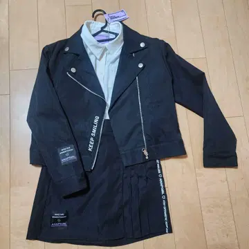 ANAPGIRL 블랙 라이더 자켓