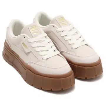 Puma 통굽 화이트 스니커즈