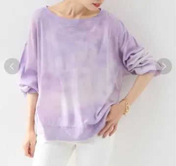 Spick & Span 코튼 튤 무라조메 풀오버