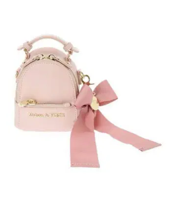 새상품급 Maison de FLEUR 마이크로 리본 백팩 핑크