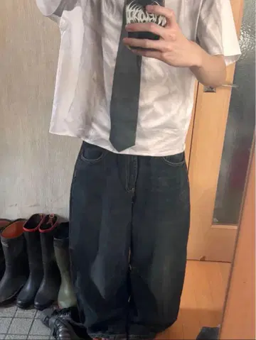 ZARA 자라 TRF 배기 벌룬 미드 라이즈 데님 팬츠 38