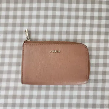 FURLA 베이지 가죽 키케이스 훌라 소품함