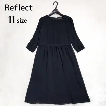 컨디션 최상 리플렉트 블랙 포멀 원피스 쉬폰 워셔블 L