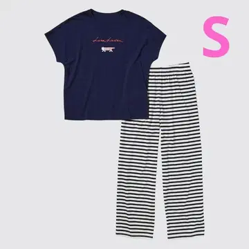 유니클로 [ UNIQLO ] 리사 라르손 룸웨어 네이비 S