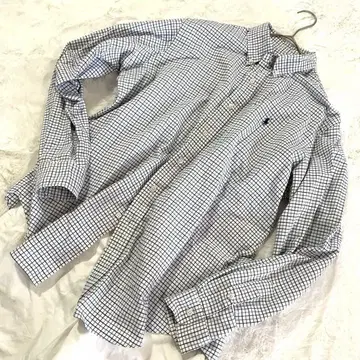 [ L ] 랄프 로렌 체크 무늬 긴팔 셔츠 남성용