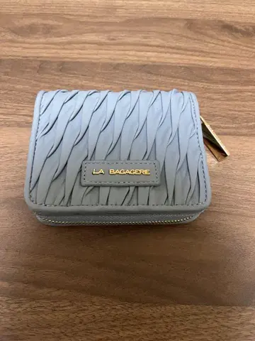 LA BAGAGERIE 블루 스카이블루 접이식 지갑