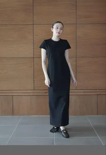 TWILL CAP SLEEVE I LINE DRESS 원피스 새상품
