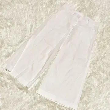 띠어리*스트레치 린넨 크롭 팬츠 와이드 팬츠