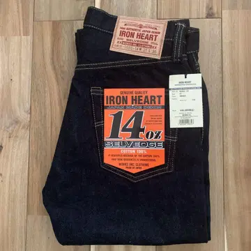 IRON HEART IH-666S-14 셀비지 데님 W31 L36