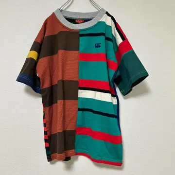 캔터베리 크루넥 맨투맨 반팔 클레이지 패턴 XL