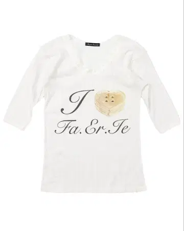 fa.er.ie I love fa.er.ie lace T-shirt