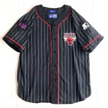 스타터 STARTER CHICAGO BULLS 베이스볼 셔츠