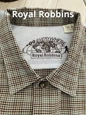 [새상품급] Royal Robbins 로얄 로빈스 남성용 반팔 체크 셔츠
