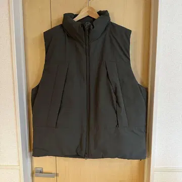 GU 올리브 XL 히트 패딩 베스트