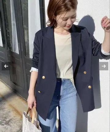 드라이 트윌 더블 브레스트 자켓
