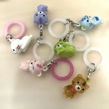 고양이 캐릭터 우산 메지루시 액세서리 6개 세트