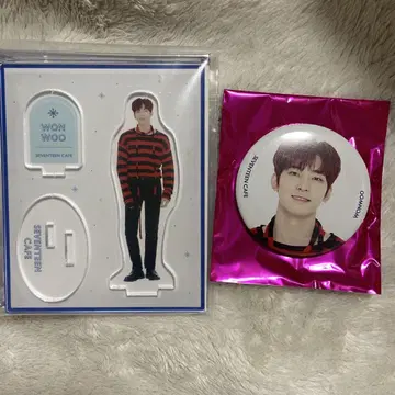 seventeen cafe 랜덤 아크릴 스탠드 랜덤 캔뱃지 원우