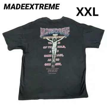 MADE EXTREME 지저스 그리스도 T셔츠 XXL 데미지 가공