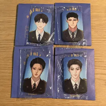한국 BL 레진 아침이 되었습니다 캔뱃지 4종 세트