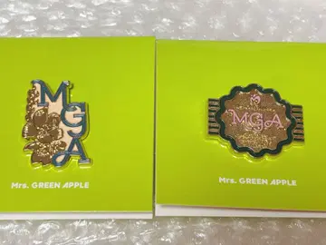 Mrs. GREEN APPLE 팝업 스토어 가챠 핀 배지 2개