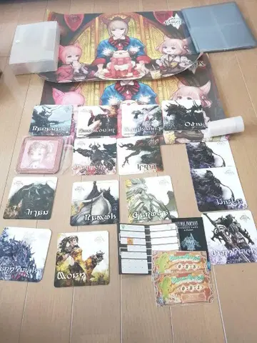 FF14 에올제아 카페 1주년 기념 나나모 & 직업 코스터 & 런치 매트