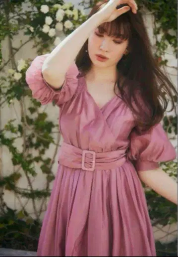 하립투 Airy Volume Sleeve Dress S 사이즈