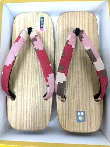 아이즈 오동나무 나막신 우콘 남성용 아이즈 칠 미사용품