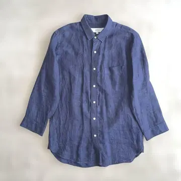 ROSSO URBAN RESEARCH 네이비 린넨 긴팔 셔츠 M