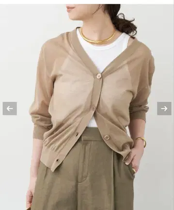 Deuxieme classe VOILE V 넥 가디건