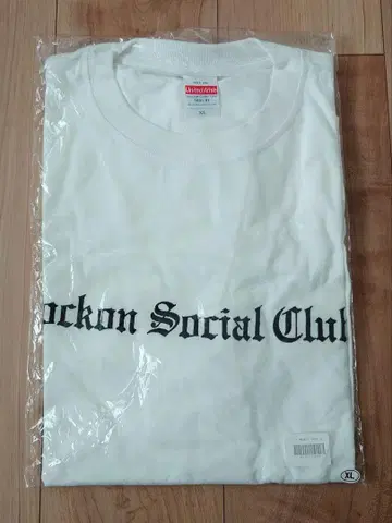 Rockon Social Club 로고 자수 티셔츠 화이트 XL 새상품