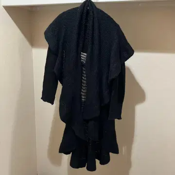 NORTHLAND 블랙 롱 가디건