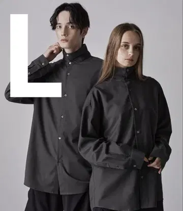 clel 울라이크 2way 디자인 셔츠 차콜 L