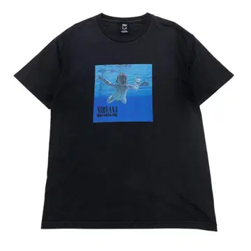 NIRVANA MINEDENIM T 블랙 닐바나 마인 데님 콜라보