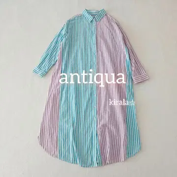 antiqua 롱 셔츠 원피스