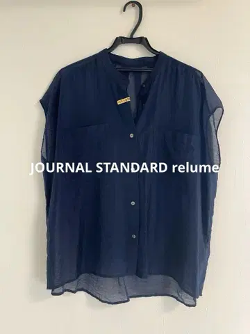 JOURNAL STANDARD relume 네이비 블라우스 반팔