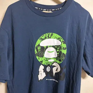 Aape 그래픽 티셔츠 2XL 네이비