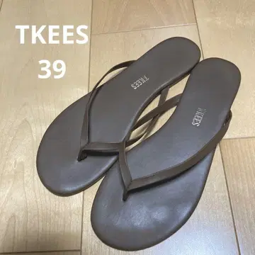 TKEES 샌들 39 다크 브라운
